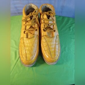 Men's Lamasini Ostrich/Crocodile Pattern Leather Shoes